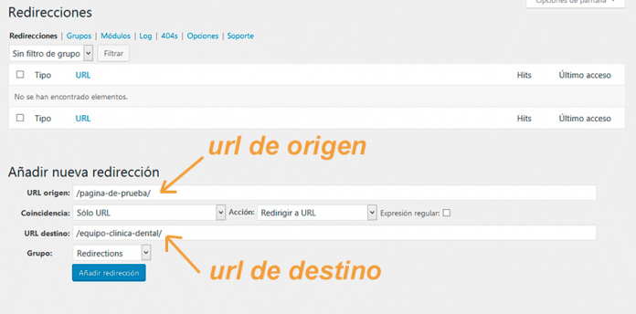 Redireccionar Páginas WordPress - ProfesionalHosting | Blog